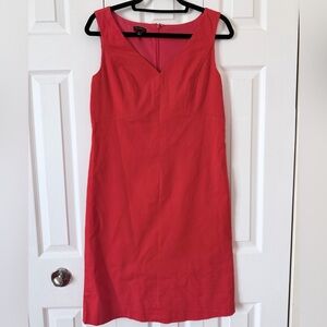 Talbots - Elegant Red Sleeveless Dress Size 8